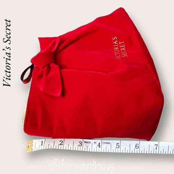 Bundle Sale 3 for $15 | Victoria’s Secret Red Velvet Clutch | Elegance in Red - Picture 5 of 9